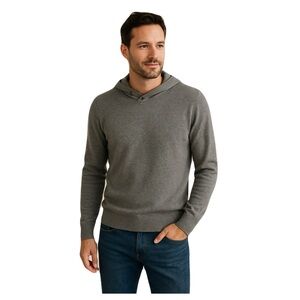 FREDERIK ANDERSON COPENHAGEN 100% Cotton Hooded Sweater Grey Sz M Casual